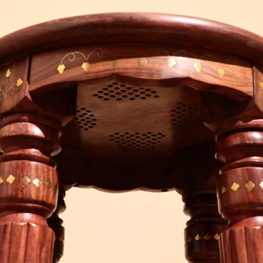 Столик кофейный, 38×38×38 см, дерево шишам