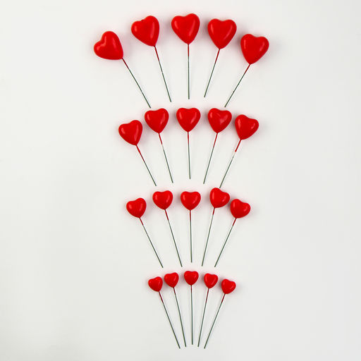 Набор для украшения Сердечки, цвет красный - Страна карнавалия фото 7