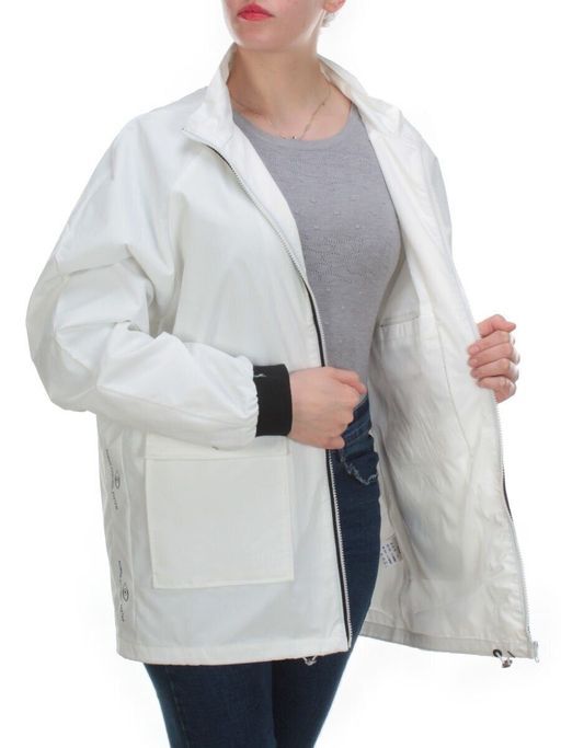 1106 WHITE Ветровка женская FASHION (100% полиэстер) фото 8