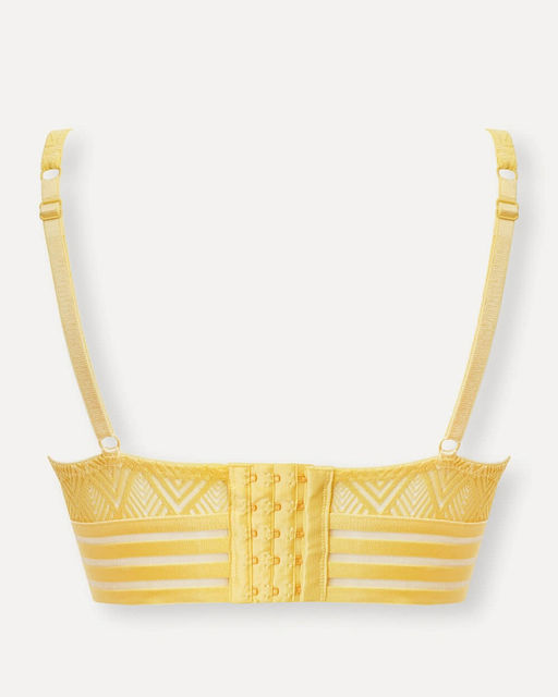 Ажурный желтый бюстгальтер - Deseo фото 4