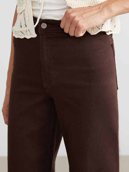 Wideleg Kad?n Jean Pantolon