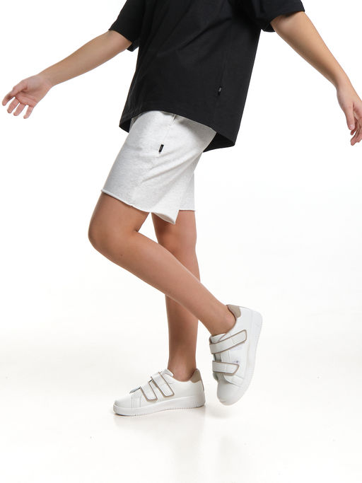 Шорты для спорта для девочки свободные отрезные 22-7677 красный - Mini maxi фото 22