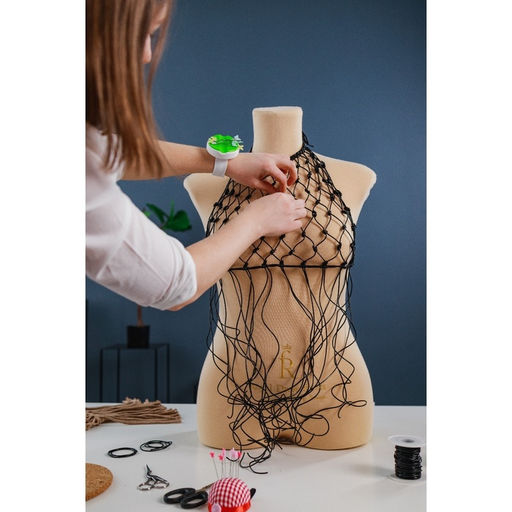 Нить для плетения, натуральная кожа, d=2 мм, 10±0.5 м, чёрная