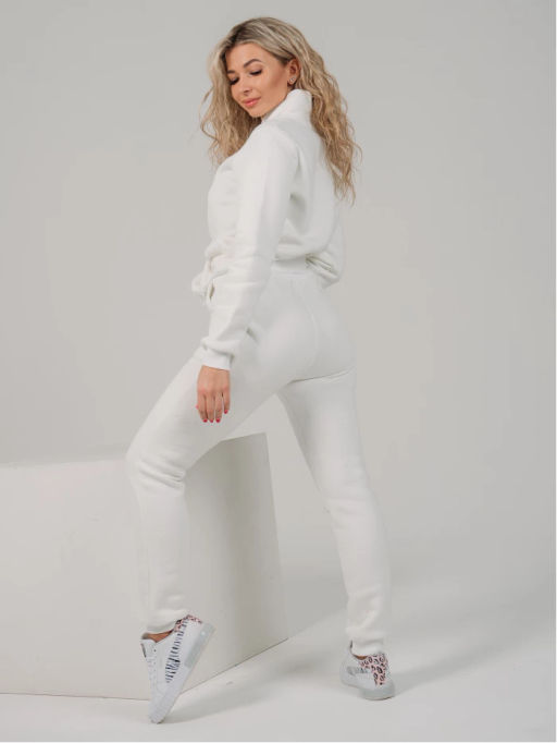 Костюм Токио молочный (брюки) (футер) - Каприз фото 3