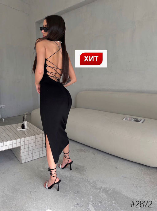 Платье с открытой спиной - A.B.S.O фото 5