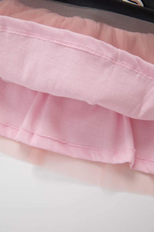 Платье с длинными рукавами и Микки и Минни для маленьких девочек Disney - Defacto фото 4