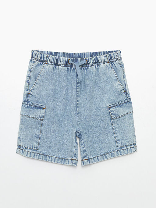 Beli Lastikli K?z ?ocuk Kargo Jean ?ort