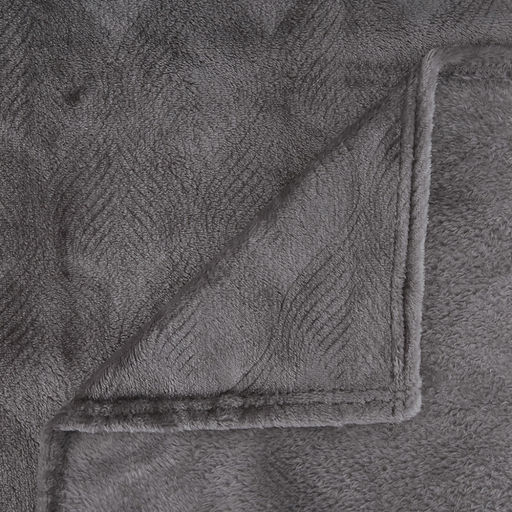 Плед/покрывало в коляску 80х80см "Серебряная роса", велсофт "Магнолия" гладкокрашенный, полиэстер 100%, плотность 270г/м2, упаковка: пакет ПП 22х30см, "Домашняя мода" (Россия)