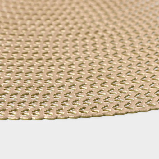 Салфетки сервировочные на стол Доляна Тринити, d=38 см, 4 шт, цвет золото фото 5