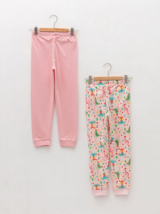 Beli Lastikli Y?lba?? Temal? K?z ?ocuk Pijama Alt 2li - Waikiki фото 2