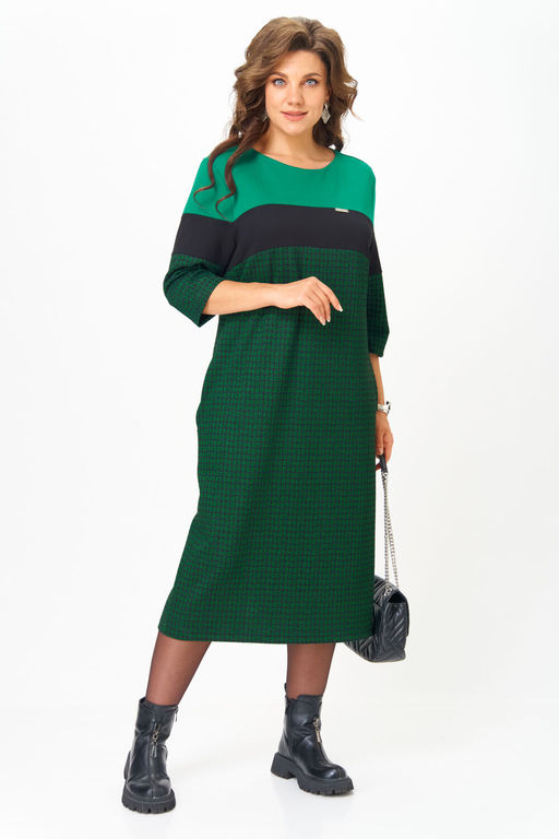 Платье Michel Chic 2188 зеленый, черный  фото 6