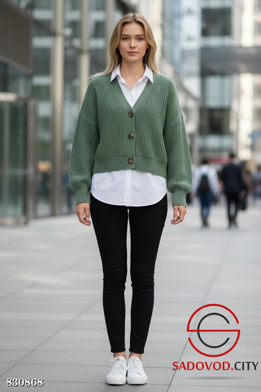 Кардиган женский на пуговицах