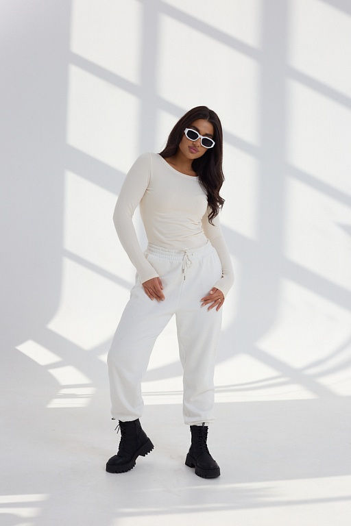 Лонгслив женский Сливки