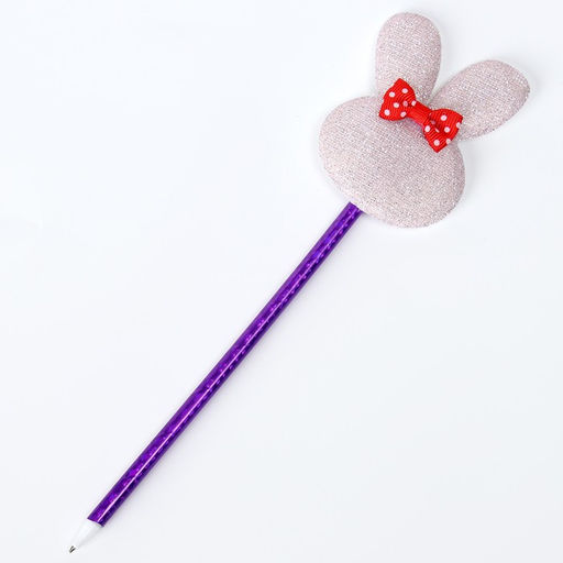 Цена за 12 шт. Ручка «Зайка», синие чернила, МИКС