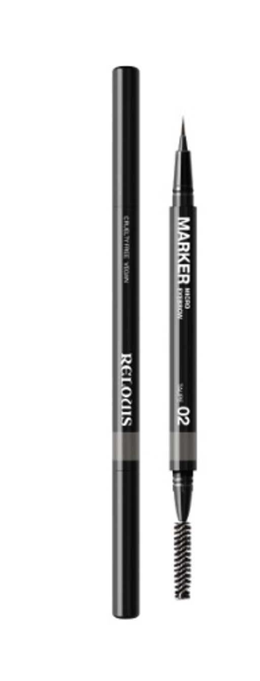 RELOUIS Фломастер для бровей ультратонкий тон:02 taupe (Китай)