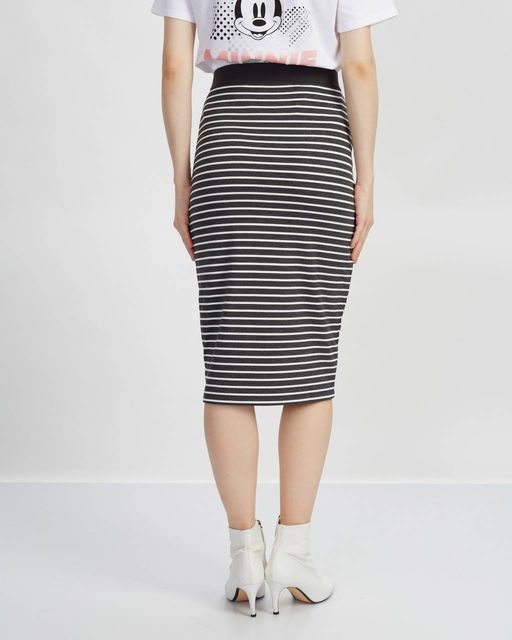 Юбка-миди в полоску - Incity фото 7