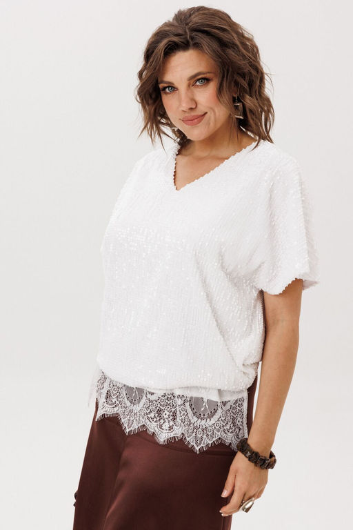 Блуза ANELLI 1664 кристаллики льда