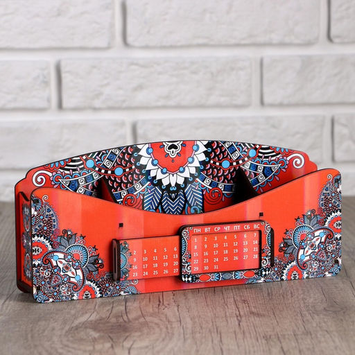 Органайзер для канцелярии «Диванчик из детства», с вечным календарём