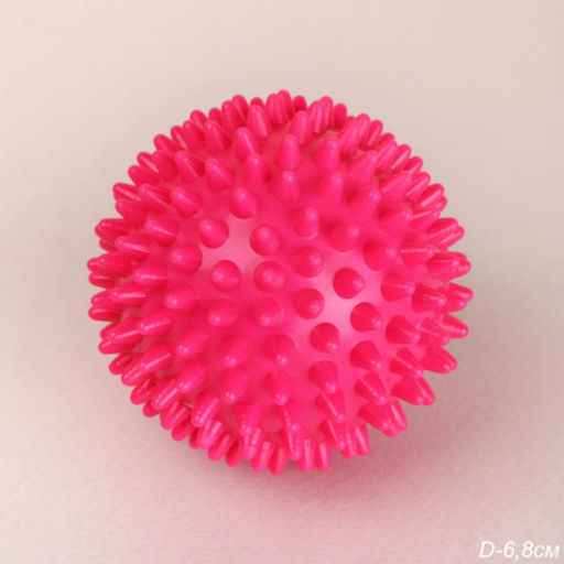 Мячик массажный Woohooo Spiny / 6,8см / розовый/ уп 200