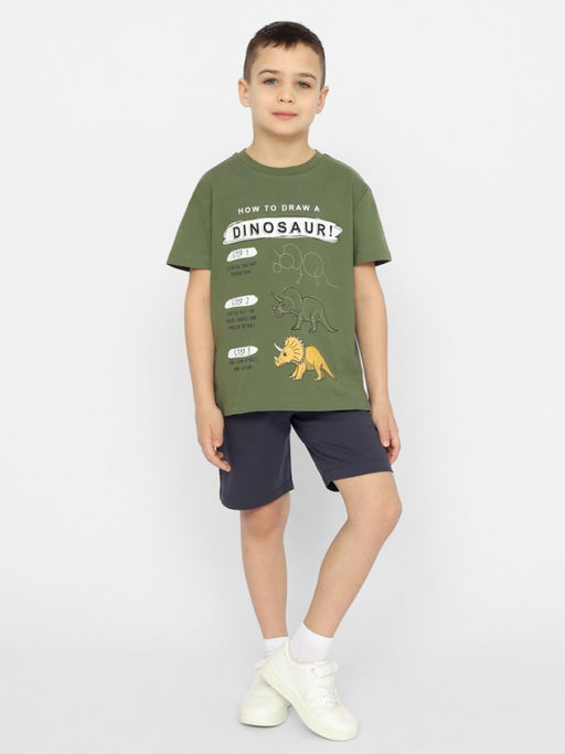 CRB wear/CSKB 63654-35 Футболка для мальчика,хаки/Ex.Cherubino  фото 2