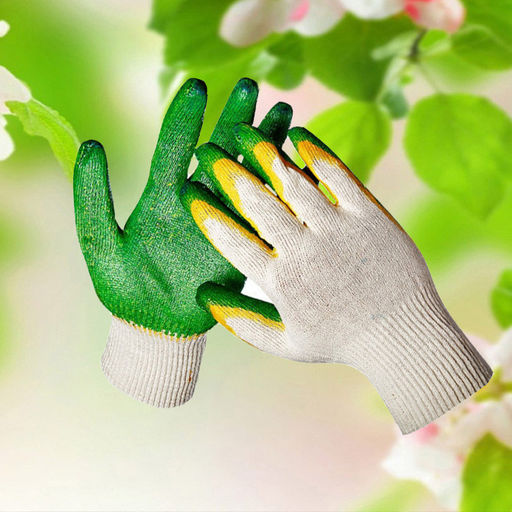 4026M Перчатки рабочие хб, 13 класс вязки с двойным латексным покрытием "ЛЮКС"