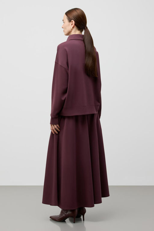 ЕВТ 3359/темный махагон джемпер-поло жен