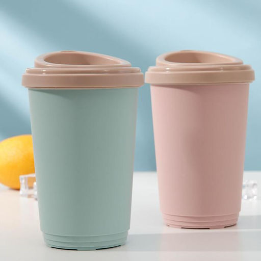 Термостакан пластиковый phibo, 400 мл, d=9.8 см, h=15.6 см, МИКС