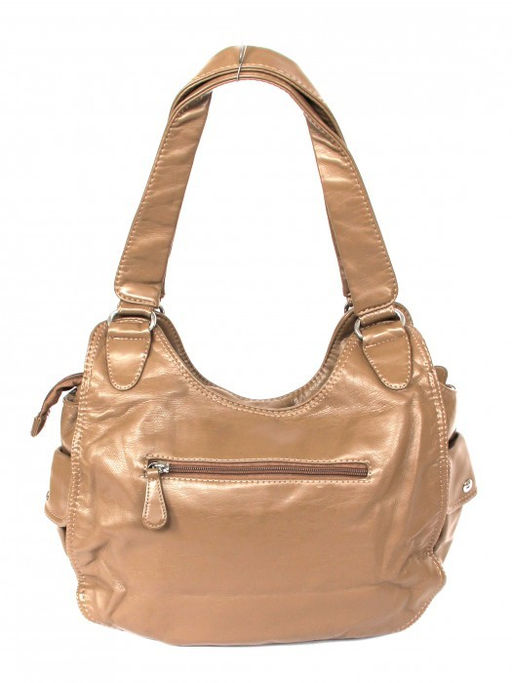 Сумка женская искусственная кожа Guecca-RY 9813, 1отд+карм/пер. темный бежевый SALE 262408 - Adelia фото 7