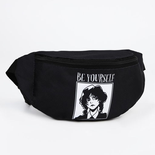 Поясная сумка на молнии, цвет чёрный - NAZAMOK KIDS фото 3