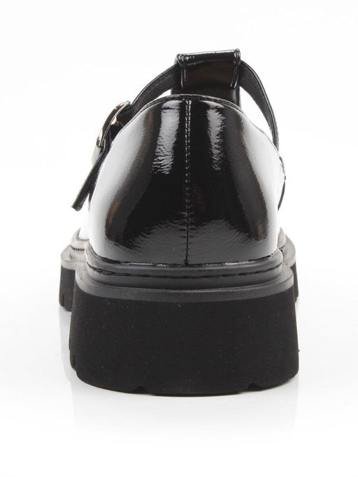 06-DLG02-2 BLACK Туфли женские (натуральная кожа)