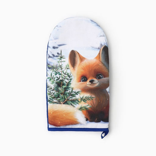 Варежка-прихватка Этель. Дарите тепло 15?28 см, саржа, 100% хлопок, ватин 250 г/м?