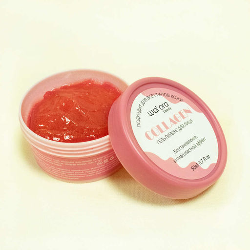 Гель-пилинг Wai Ora для лица с коллагеном 
Баночка 50мл  фото 5