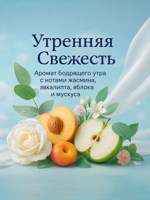 Кондиционер д/белья Концентрированный Парфюмированный Утренняя Свежесть HYGIENE, 480 мл  фото 10