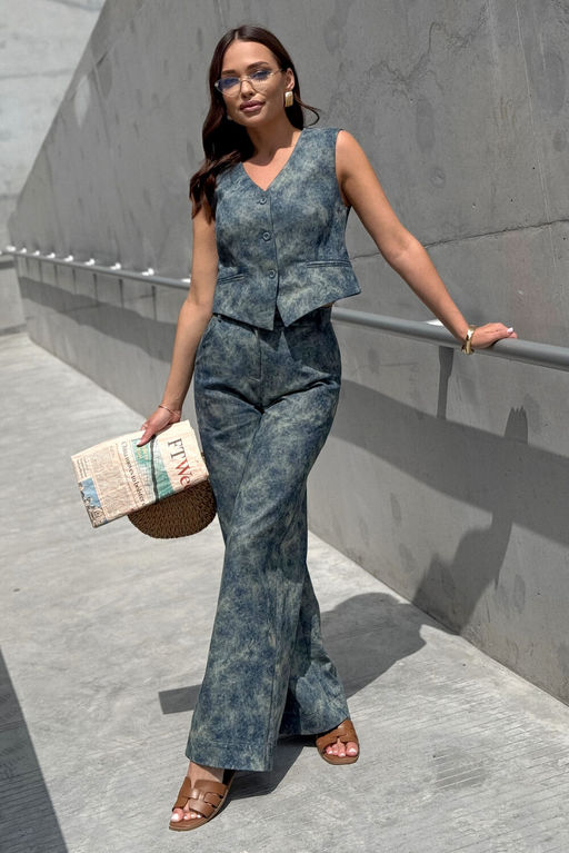 Брюки PRATA S037-Р синий