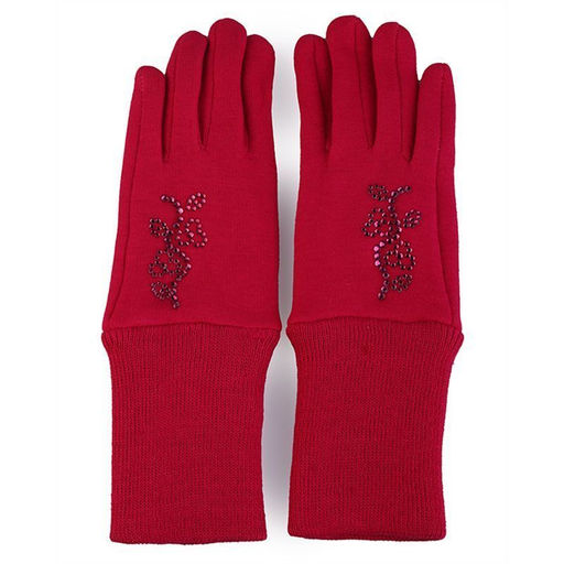 Перчатки подростковые трикотажные с отворотом