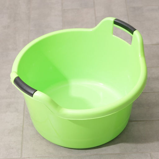 Таз хозяйственный круглый, 30 л, d=49.5 см, h=30.5 см, пластик, МИКС