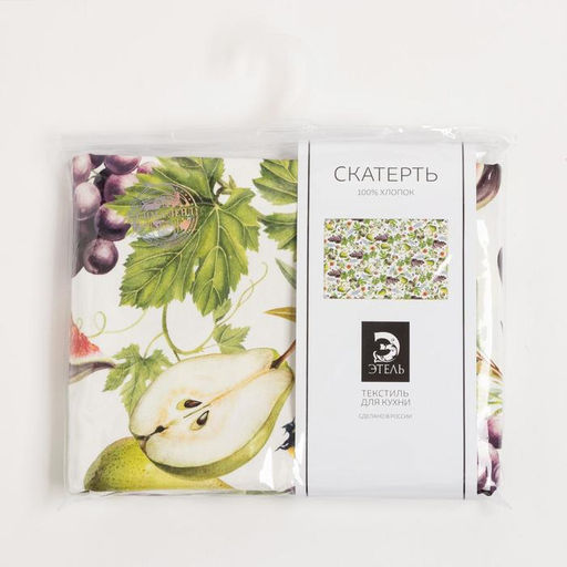 Скатерть Этель Фруктовый сад 149х180см, 100% хлопок, саржа 190 г/м2  фото 7