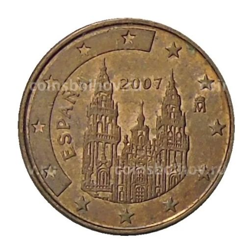 1 евроцент 2007 года Испания