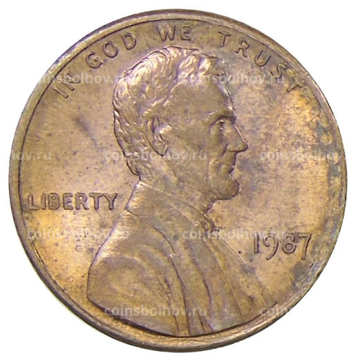 1 цент 1987 года США