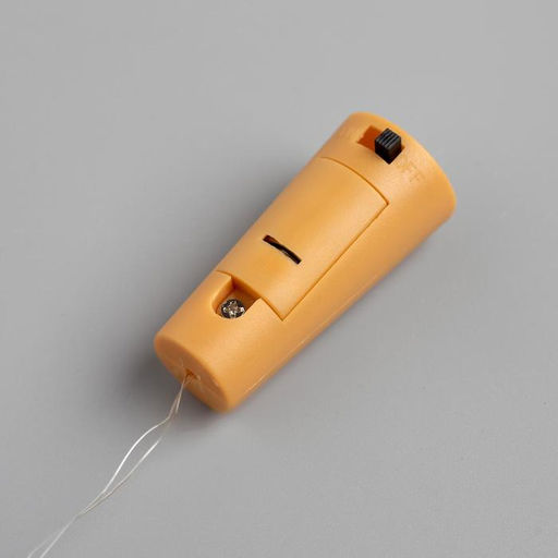 Цена за 2 шт. Гирлянда «Нить» 1 м роса с пробкой, IP20, серебристая нить, 10 LED, батарейки LR44×3 (в комплекте), свечение мульти