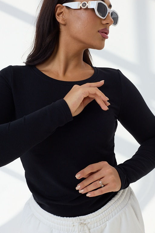 Лонгслив женский Чёрный - Амавес-текстиль фото 6