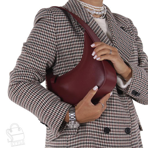 Сумка женская кожаная 7322NN wine red Natale Navetta  в Новосибирске