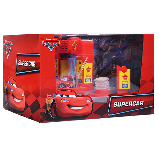 Игрушка пластик "Автомойка" свет-звук, с водой 21см, тачки кор.