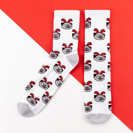 Носки женские новогодние KAFTAN «Зажигай» размер 36-40 (23-25 см), набор 2 пары