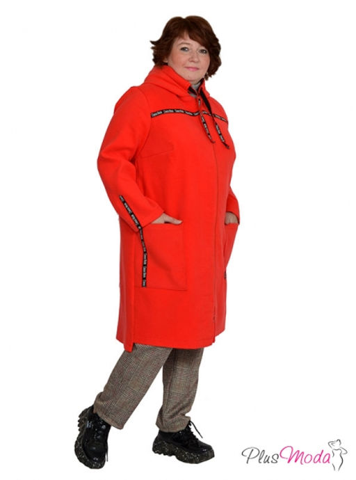 Пальто-куртка Модель №763 размеры 44-84 - Plusmoda фото 8