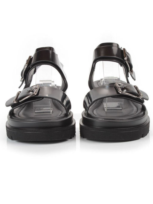 08-PEAG64-2 BLACK Босоножки женские (натуральная кожа)