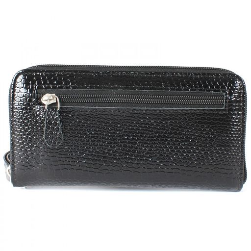 Портмоне женское Croco-ПР-951 натуральная кожа 3 отд, 11 карм, черный змея (201) 208540  фото 2