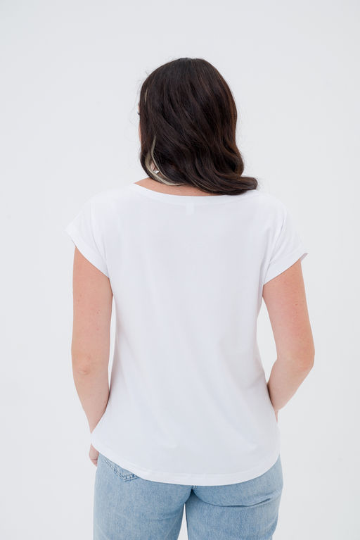 Футболка женская из вискозы Лирика белый You are safe - Амадэль фото 6