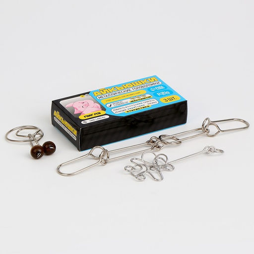 Металлические головоломки Пиглэ, 3 штуки - Puzzle фото 7