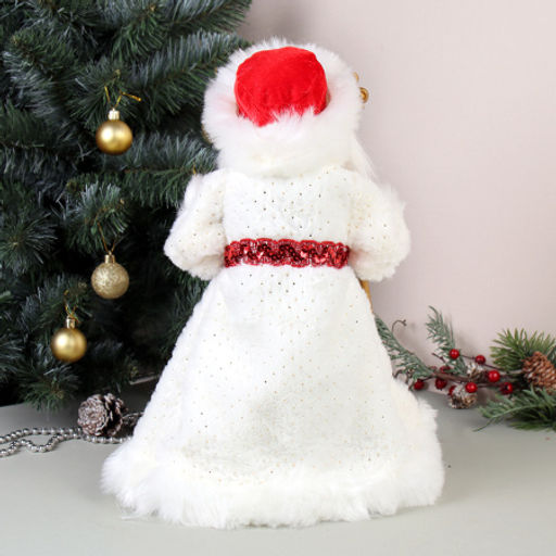 Цена за 1 шт. Фигурка Дед Мороз 40 см + подарок / 19A603-16 /уп 18/музыкальный - Галеонтрейд фото 3